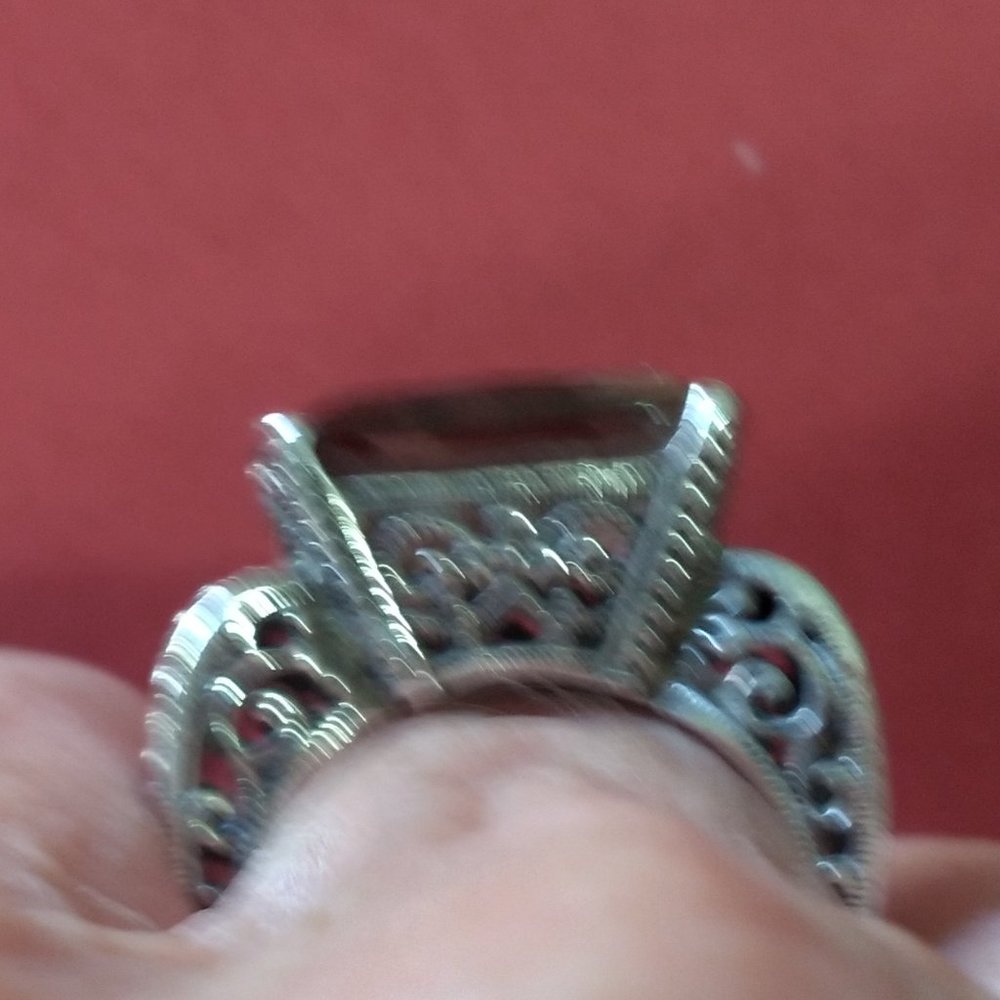 GENUINE TIGER EYE RING WITH DETAILS - Picture 3 of 3
